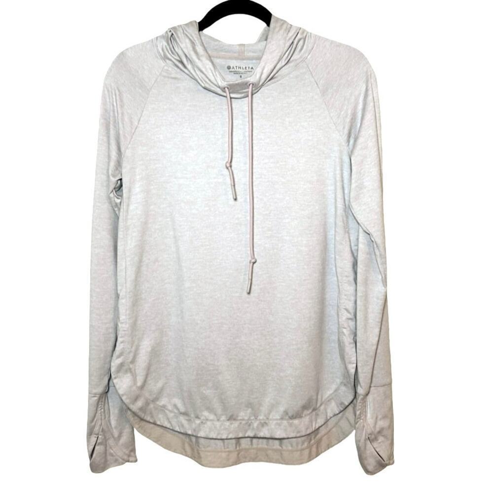 Athleta Women’s Uptempo Long Sleeve Performance Hoodie Light Pink Size Small